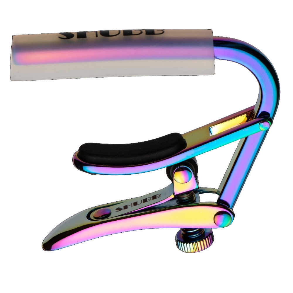 SHUBB シャブ ギターカポ C1p-C フォークギター エレキギター アコギ Paua Paua Pearl Clear Sleeve for Steel string拍卖
