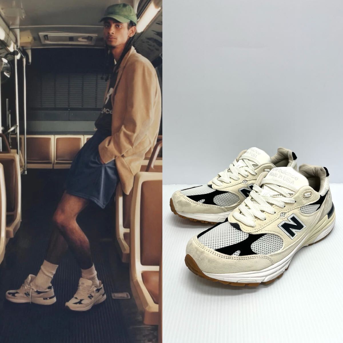 New Balance ニューバランス U993WS Sea Salt スニーカー USA アメリカ製 27.5cm 靴 NB 拍卖