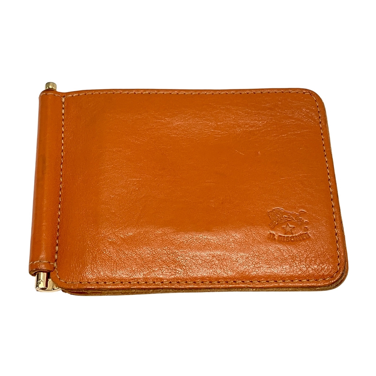 IL BISONTE マネークリップ レザー メンズ 財布 イルビゾンテ ファッション ブランド 中古 W10673286拍卖