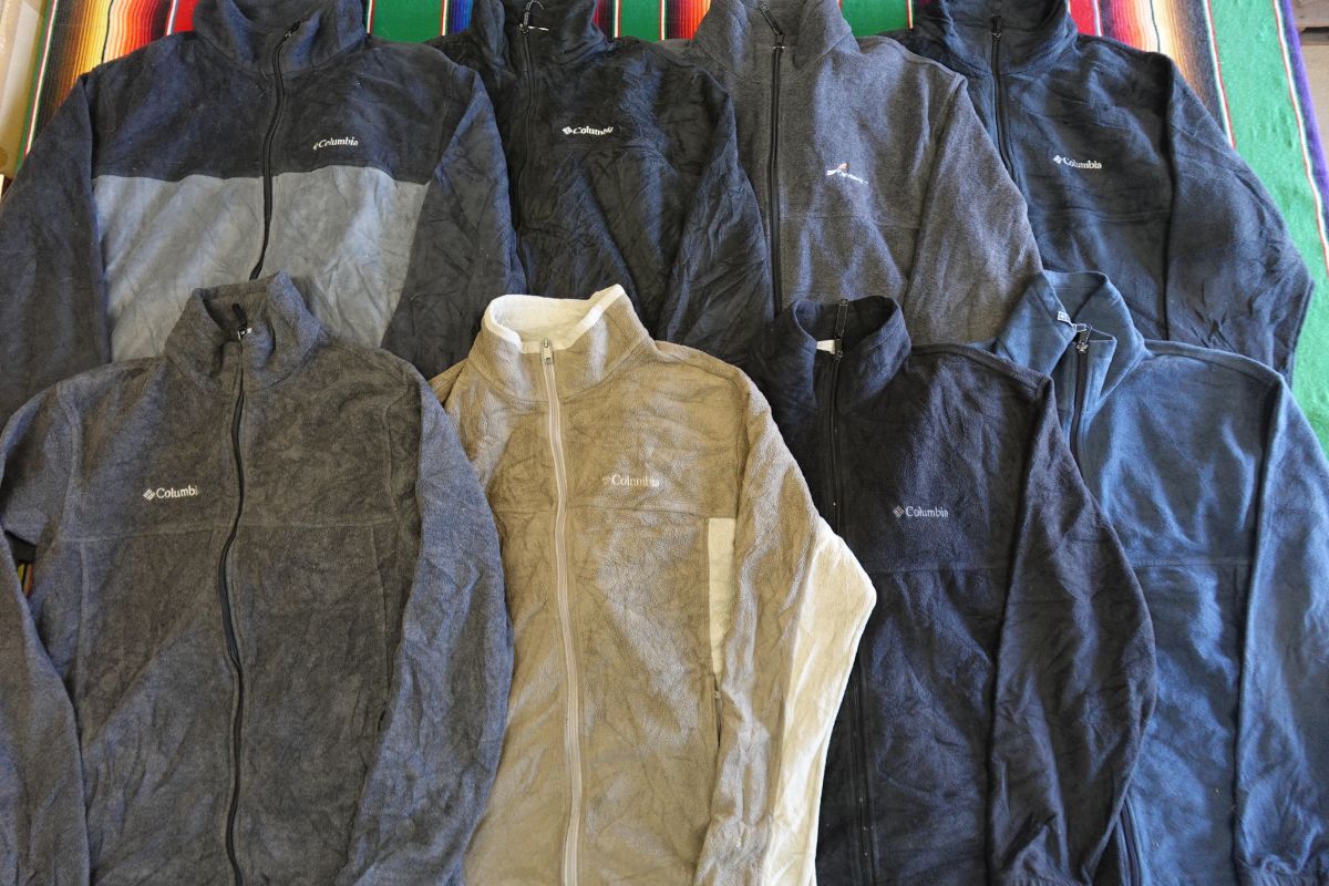 FLC-BN80 コロンビア Columbia フルジップフリースジャケット ワンポイント¥1~ビンテージUSA古着卸セット業者まとめ拍卖