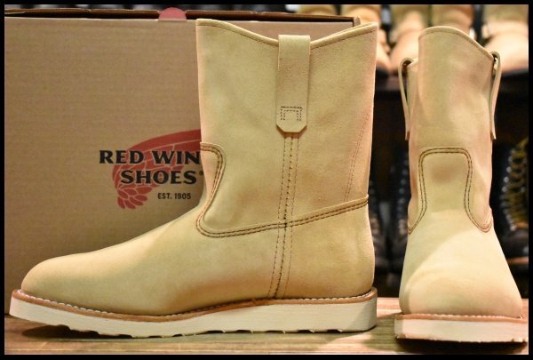 【10.5E 箱付 未使用 25年】レッドウィング 8168 スエード ペコス ホーソーンアビレーンラフアウト ブーツ redwing HOPESMORE拍卖
