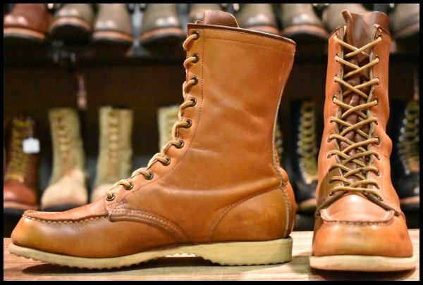 【6C 良品 60’S】レッドウィング COM-PAC’S ビンテージ ブーツ 編み上げ レースアップ 877 60'S 50'S redwing HOPESMORE拍卖