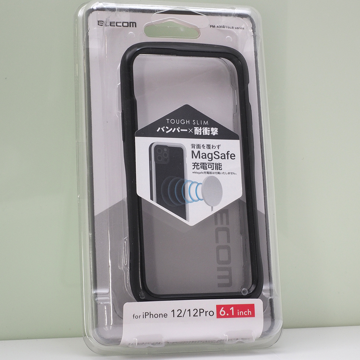 Apple iPhone 12, iPhone 12 Pro (6.1インチ)用 耐衝撃 バンパー ハイブリッドケース 薄型 軽量 ブラック 黒 未使用品拍卖