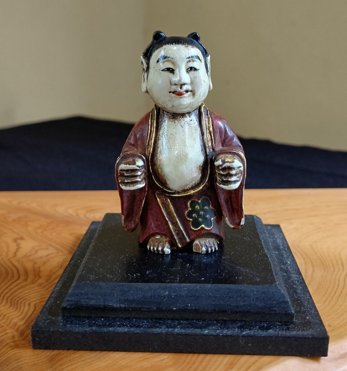 嵯峨人形 江戸時代 アンティーク 日本人形 御所人形 仏像 裸嵯峨 木目込人形 置き上げ人形 ごふん 盛り上げ 人形 古い 骨董 京都 御所 彩色拍卖