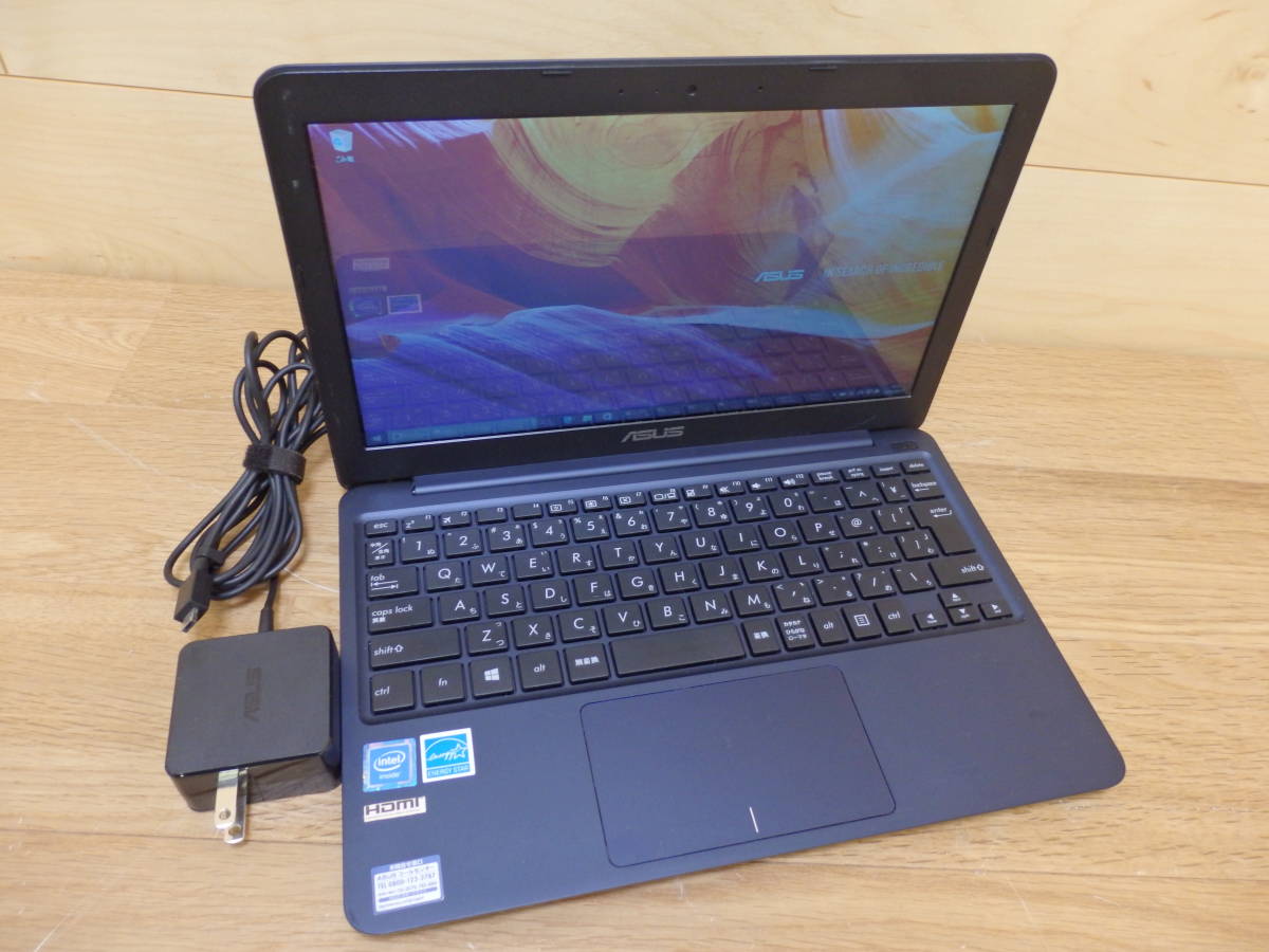 19◆ASUS E200H Win10/30GB/2GB/ノートPC USEDジャンクにて◆送料込◆ 拍卖
