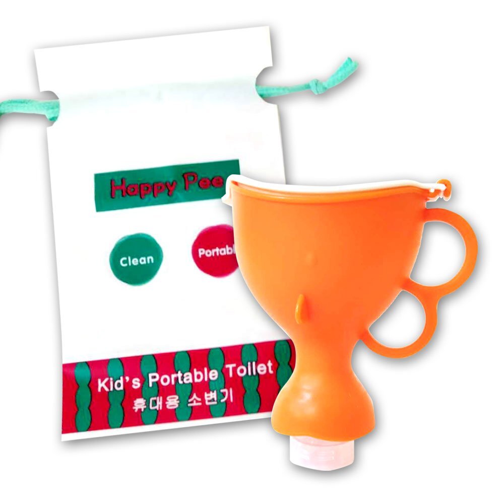 ペットボトル携帯トイレ 車載用トイレ お出かけトイレ オレンジ XH727C拍卖
