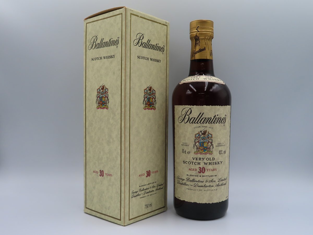 未開栓 洋酒 バランタイン 30年 ベリーオールド Ballantine's VERY OLD スコッチウイスキー 750ml 43% 送料無料拍卖