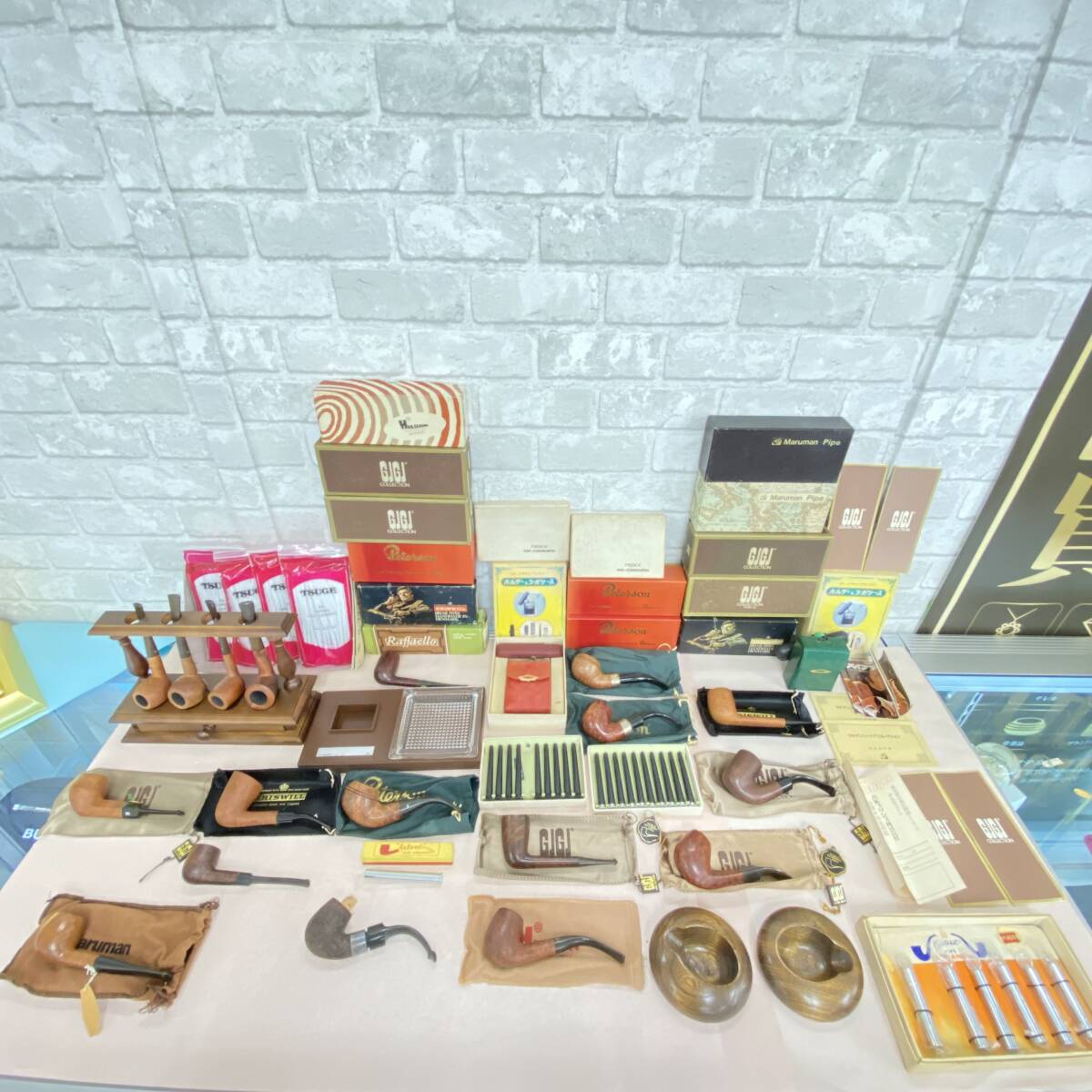 『M8』喫煙具/パイプまとめ ピーターソン:シルバー/ラファエッロ/KILDARE/サビネリ/クリスウェル/GJGJ/他 パイプスタンド付き 現状品拍卖