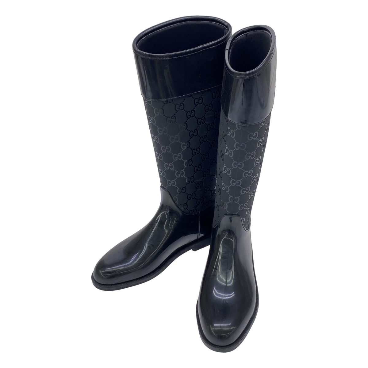 GUCCI グッチ GGシグネチャーレインブーツ ブラック 36 ITNLTFF2ZC46拍卖