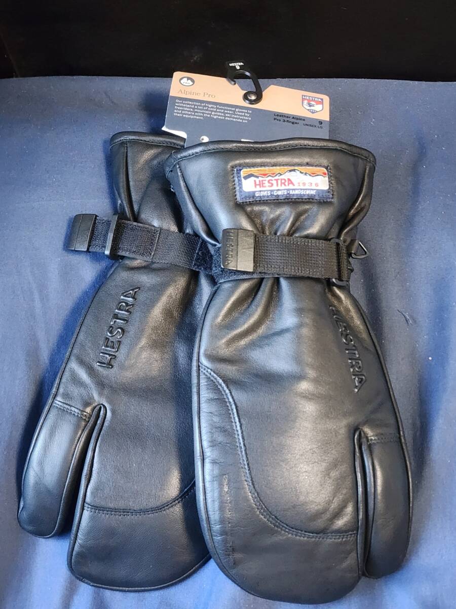 HESTRA(ヘストラ) グローブ 3-FINGER Alpine Pro leather 9 Lサイズ (スリーフィンガー フル ALPINE PRO LEATHER)拍卖