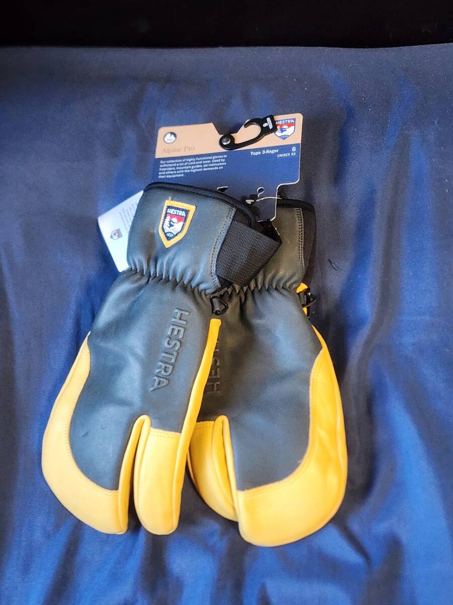 HESTRA(ヘストラ) グローブ Alpine Pro leather Topo 3 finger 6 Sサイズ (スリーフィンガー フル ALPINE PRO LEATHER)拍卖