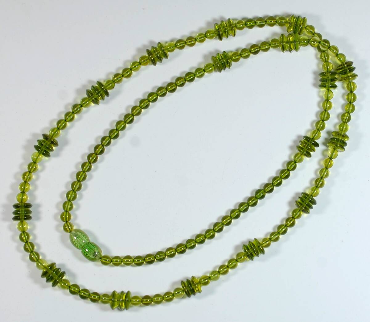 ¥100~ソ付リトアニア産爽やかなグリーン色艶照り良い!天然本琥珀グリーン色12.8㌘71㌢NC拍卖