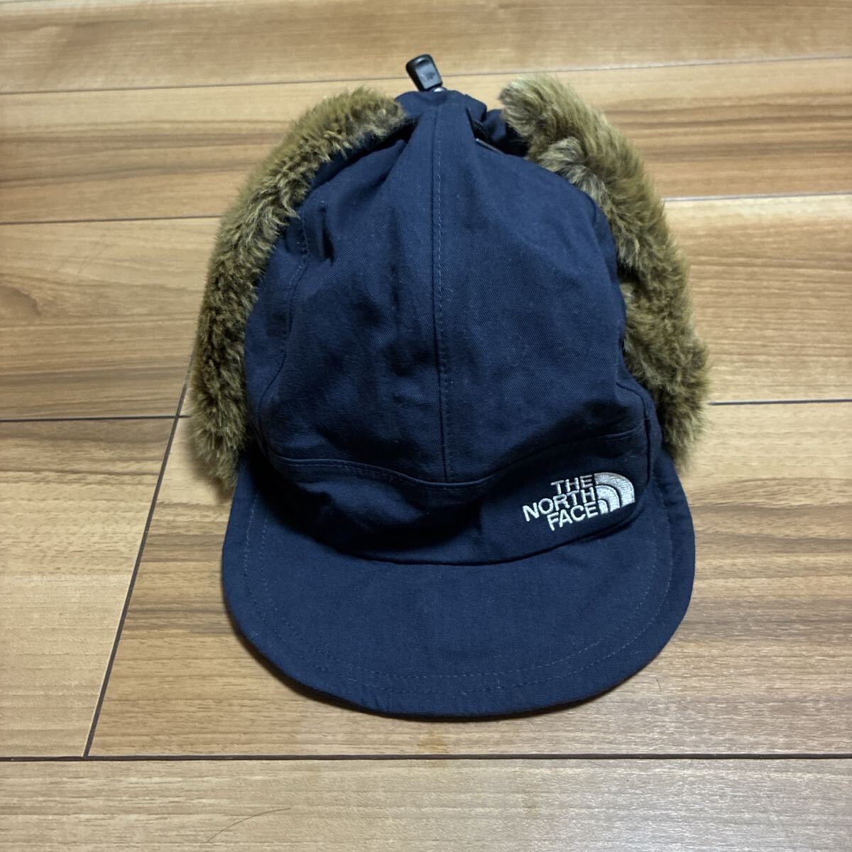 THE NORTH FACE ノースフェイス フロンティアキャップ ボアキャップ フライトキャップ ネイビー Lサイズ ほぼ新品拍卖