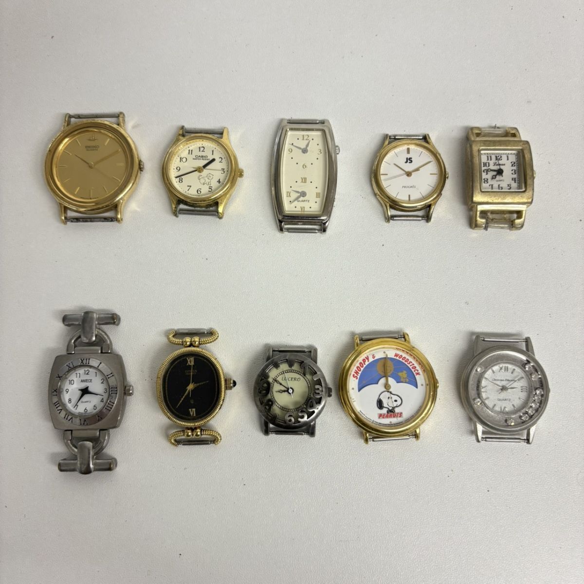 A238-■-0 腕時計 10点セット SEIKO CITIZEN CASIO VEGA J-AXIS LUCERO クォーツ メンズ レディース 稼働品有 KD拍卖