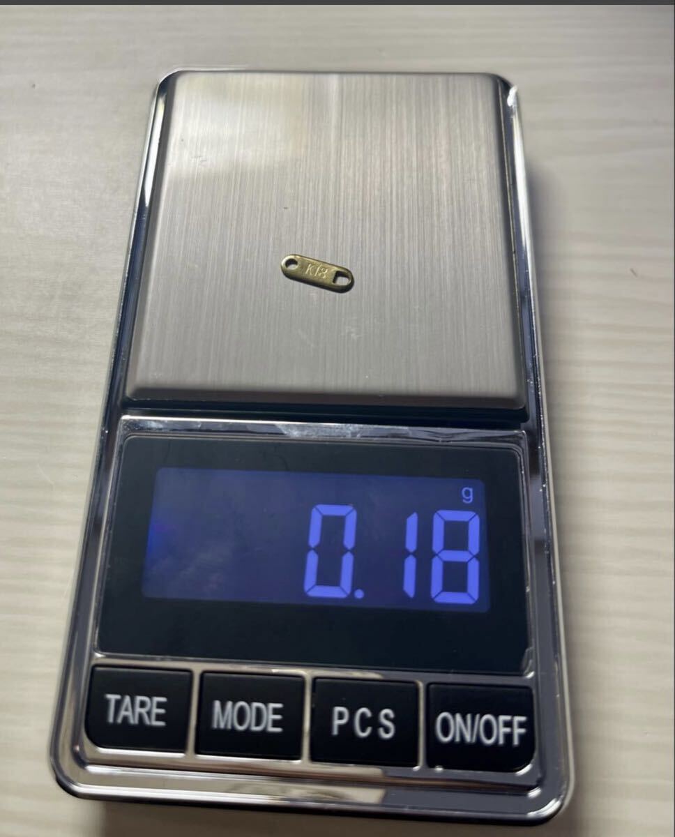 【希少金属】タグK18 金色 ゴールド K18 18K K18タグ 【遺品整理】1拍卖