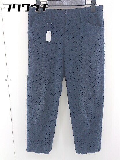 ◇ JOURNAL STANDARD relume 総刺繍 テーパードパンツ サイズ 38 ネイビー レディース拍卖