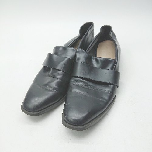 ◇ Θ CHARLES & KEITH チャールズ&キース ローファー パンプス サイズ37 ブラック レディース E拍卖