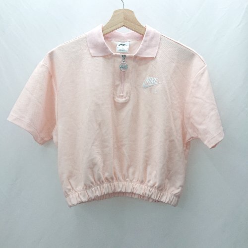 ◇ ⊂Φ NIKE ナイキ ショート丈 AIR 半袖 ポロシャツ サイズM サーモンピンク レディース E拍卖
