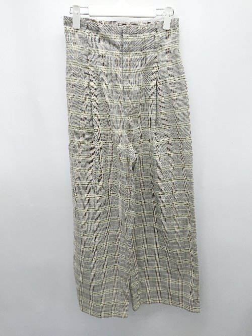 ◇ ⊂ JOURNAL STANDARD relume ハイウエスト ワイド パンツ サイズ38 グレー ブラウン系 マルチ レディース P拍卖