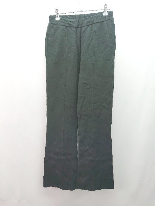 ◇ FREAK'S STORE ウエストゴム ピンタック スリット ストレッチ パンツ サイズM ブラック レディース E拍卖