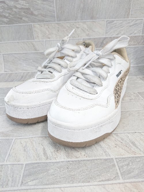 ◇ Θ PUMA プーマ コート ラリー スカイ レオ 402492-01 スニーカー シューズ サイズ24.0 ホワイト系 レディース E拍卖