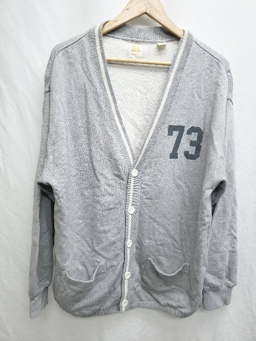 ◇ ⊇ Levi's リーバイス 長袖 カーディガン サイズM グレー メンズ P拍卖