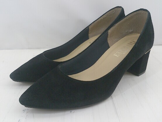 ◇ ESPERANZA エスペランサ ポインテッドトゥ ヒール パンプス サイズ23.0 ブラック レディース E拍卖