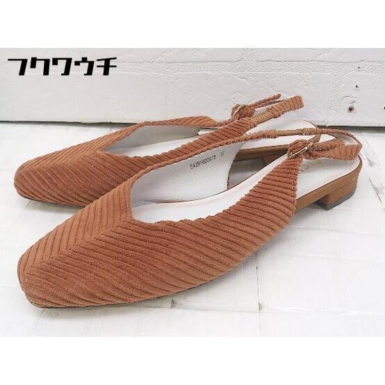 ◇ PICHE ABAHOUSE ピシェ アバハウス バックストラップ サンダル パンプス サイズ 37 ブラウン レディース拍卖