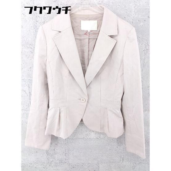 ◇ NATURAL BEAUTY ナチュラルビューティー シングル 1B テーラード ジャケット 38 グレージュ * 1002799825672拍卖