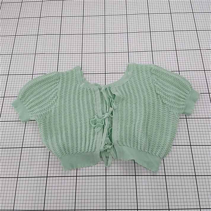 ◇ ⊂ アズノゥアズピンキー AS KNOW AS PINKY ショートニットカーディガン ミント系 レディース F E拍卖