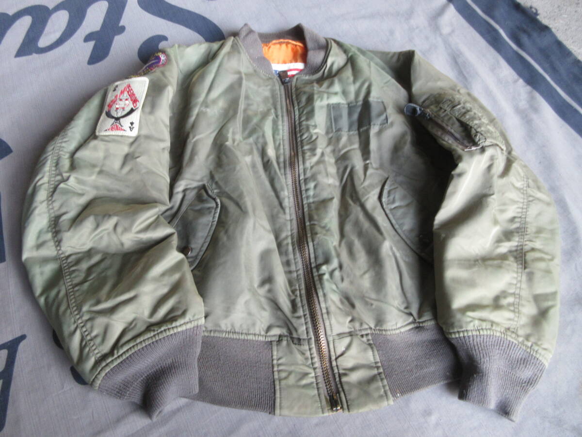 AVIREX シャークマウス MA-1 フライトジャケット サイズL★イ-16拍卖
