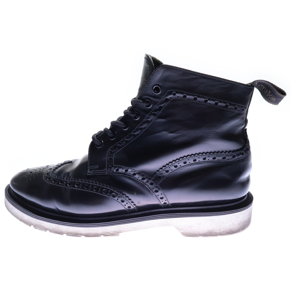 LOAKE ローク ウィングチップ レースアップ レザーブーツ ブラック拍卖