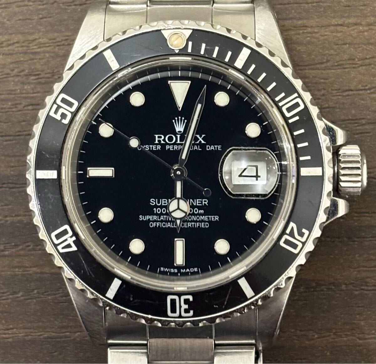 希少 ロレックス サブマリーナ デイト R番 トリプルゼロ 168000 16800 自動巻き 腕時計 サブマリーナデイト ROLEX AT ブラック文字盤拍卖