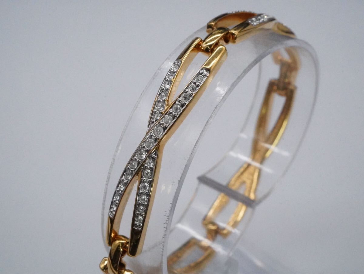 【216】SWAROVSKI スワロフスキー ブレスレット 長さ約20cm アクセサリー TIA拍卖