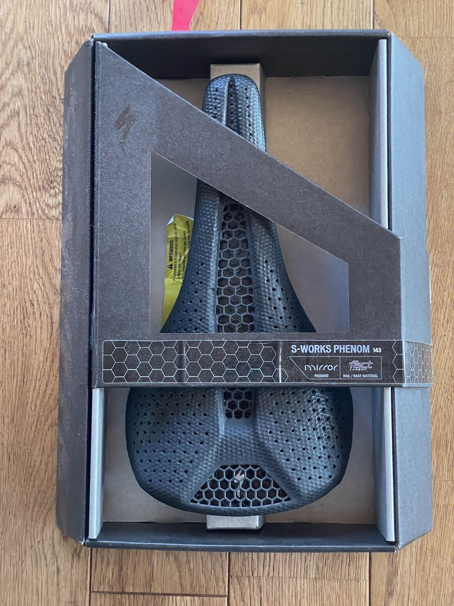 美中古 スペシャライズド SPECIALIZED S-WORKS PHENOM MIRROR サドル 143mm カーボンレール拍卖