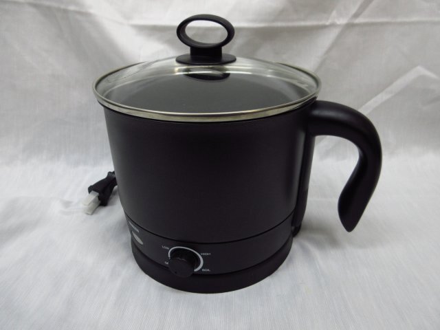 t4273 動作品 YAMAZEN クッキングケトル YRGA-S600 2023年製 1.2L 電気ケトル 調理家電 ブラック 山善拍卖