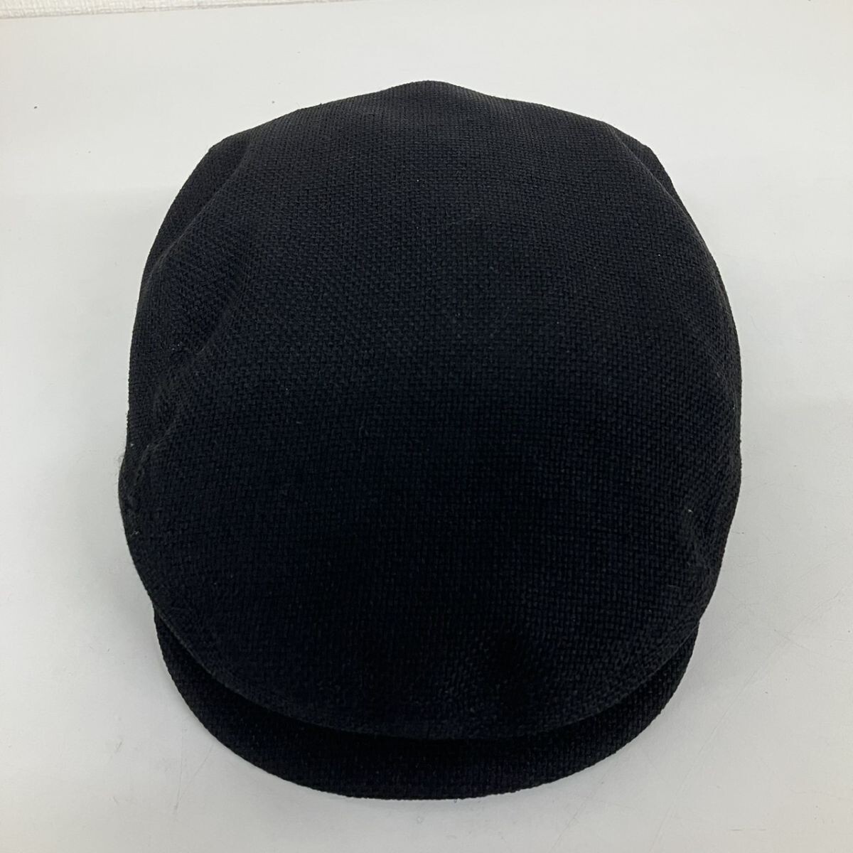 J704-SG8-636 ◎ Borsalino ボルサリーノハンチング帽 帽子 表記サイズL(58cm)ブラック メンズ ファッション小物 NC拍卖