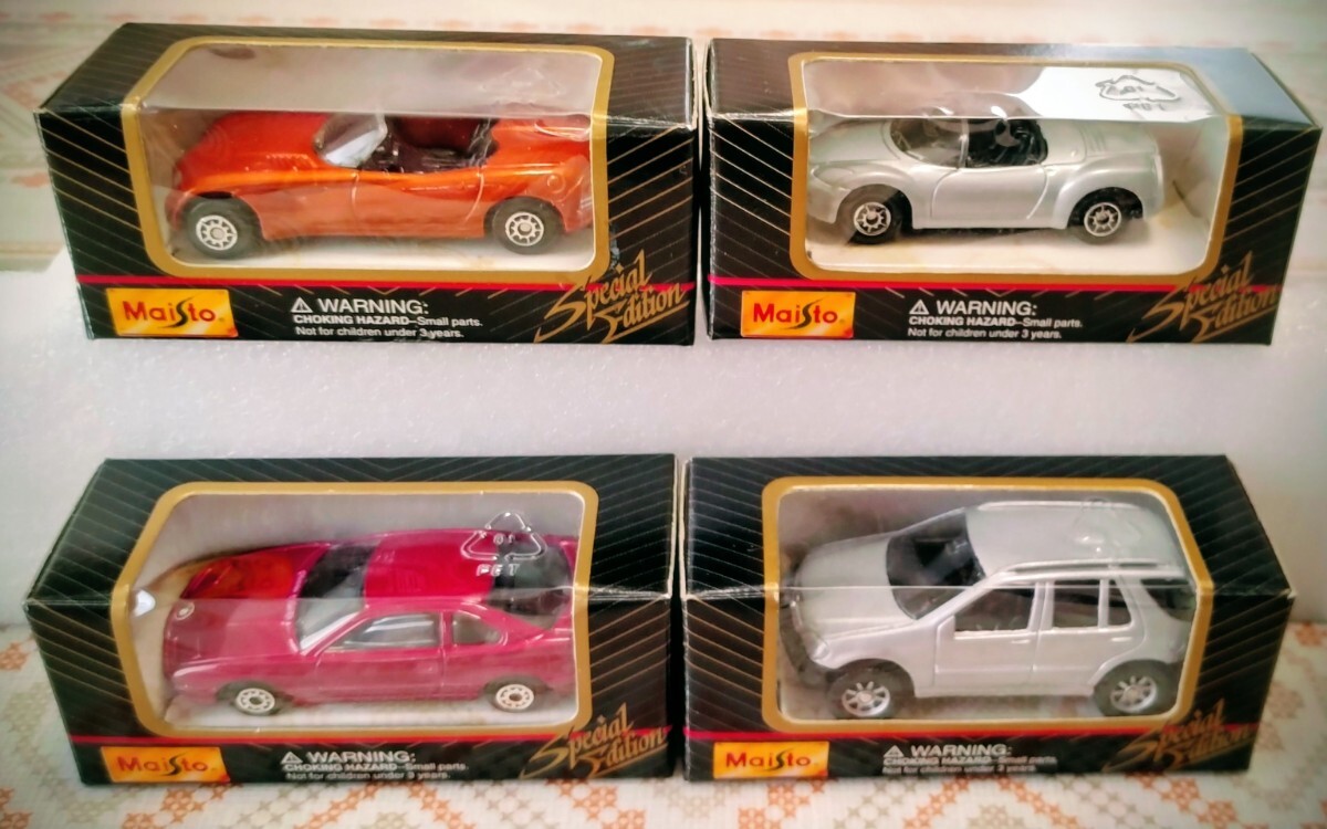 Maisto 1/64【4個まとめ売り】メルセデス ベンツML320 /ダッジ コンセプトカー/BMW850i/プリムス プロントスパイダー拍卖