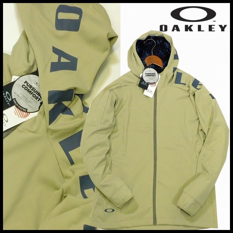 新品 1円~ 定価13,860円 オークリー フーディージップジャケット L 4WAYストレッチ 吸汗速乾 快適性 帯電防止 OAKLEYL メンズ【5026】拍卖