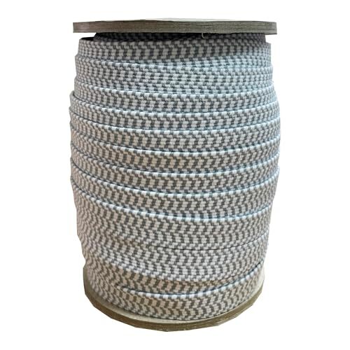 グレー/白 金天馬 千鳥柄ゴム 10コール 約10㎜幅 20mボビン巻 平ゴム 柄ゴム 文具 ラッピング 和柄 ブックバンド ノー拍卖