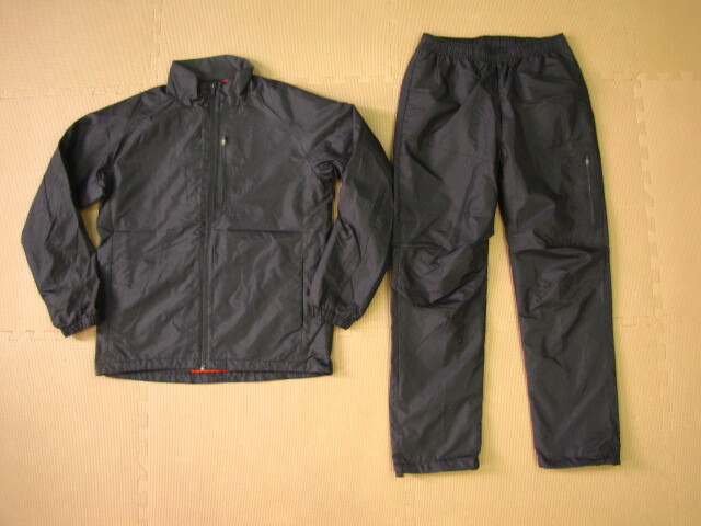 F210*【M】絶対撥水 DUARIG デュアリグ セットアップ ナイロンジャケット パンツ ウィンドブレーカー ウォーキング ジョギング 黒拍卖