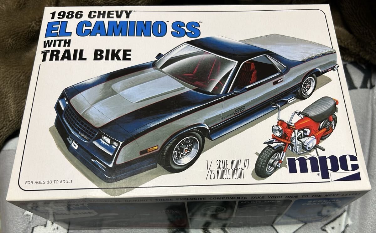 1/25 mpc 1986 シェビー エル カミーノ SS トレイル バイク CHEVY EL CAMINO SS TRAIL BIKE MPC888 拍卖
