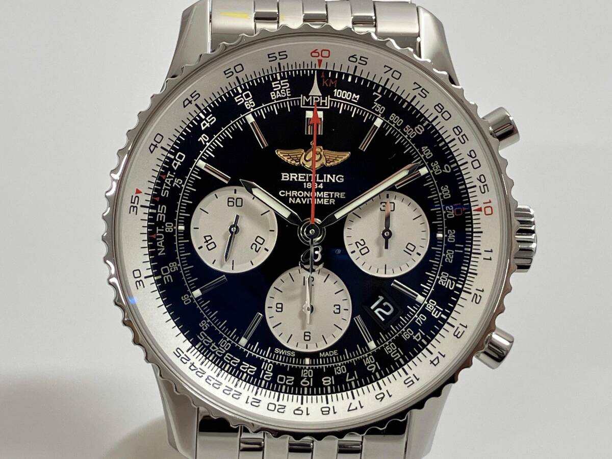 BREITLING ナビタイマー01 AB0120 自動巻き 付属品有り【25年10月メーカーコンプリートサービス】店舗受取可拍卖