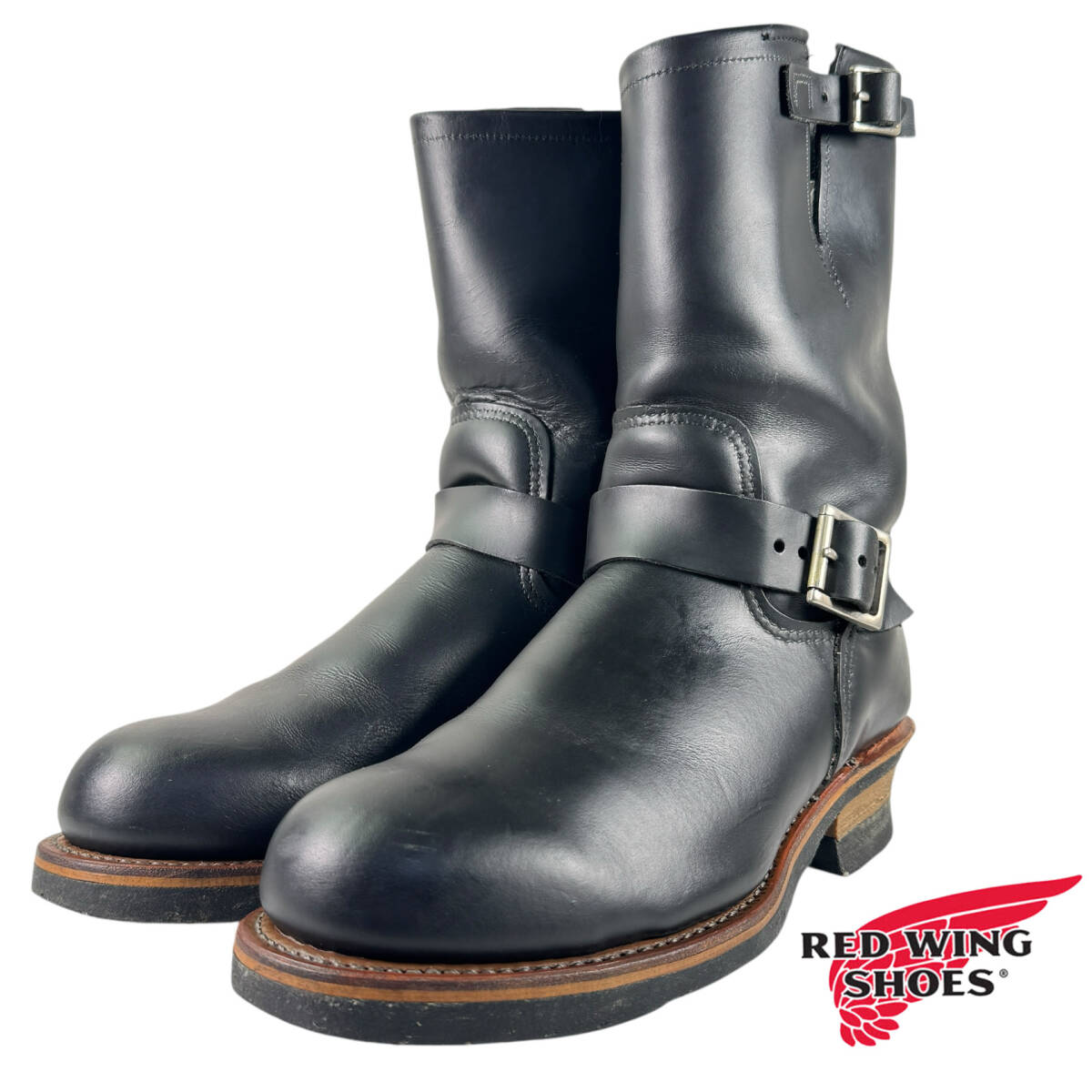 ★大きめ★PT99★2268★9D★03年★エンジニアブーツ★レッドウィング★RED WING★旧シルエット★黒 ブラック★8268 9268 2966 PT91 PT83★拍卖