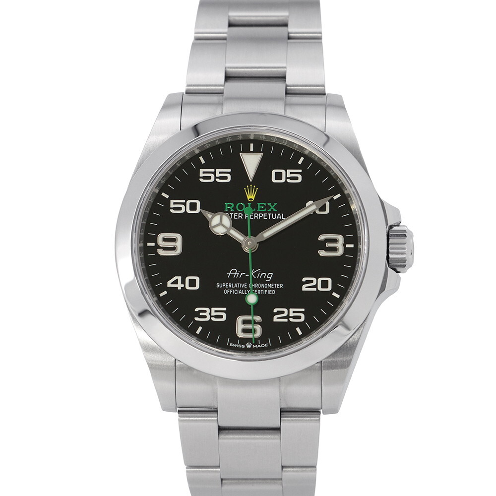 ロレックス エアキング ランダムシリアル ルーレット 126900 ROLEX 腕時計 ウォッチ 黒文字盤 【安心保証】拍卖