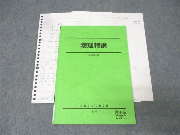 駿台 物理特講 テキスト 2024 冬期 高橋法彦 008s0C拍卖