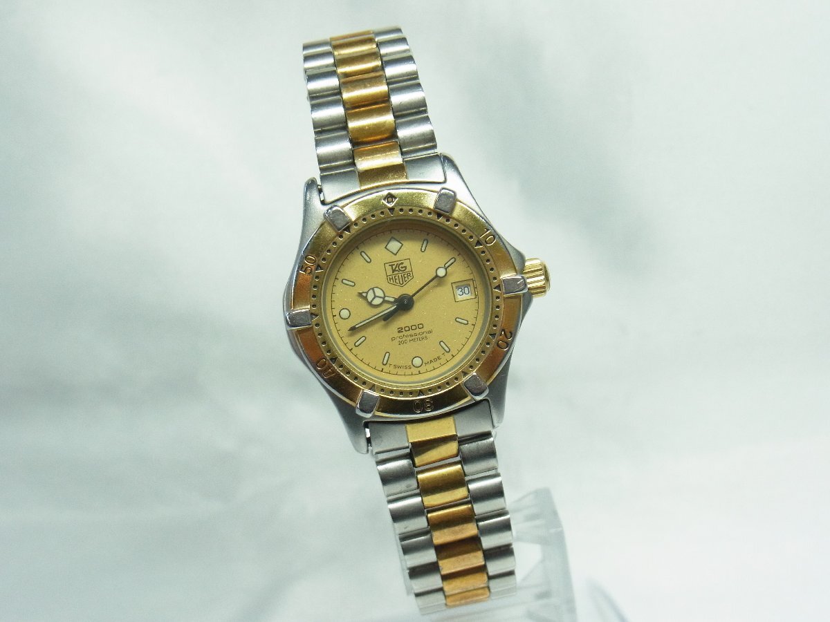 1円~【稼働】タグ・ホイヤー TAG HEUER 2000 プロフェッショナル 200M 964.008 7石 Cal.956.114 スポーツウォッチ レディース 腕時計 クオ拍卖