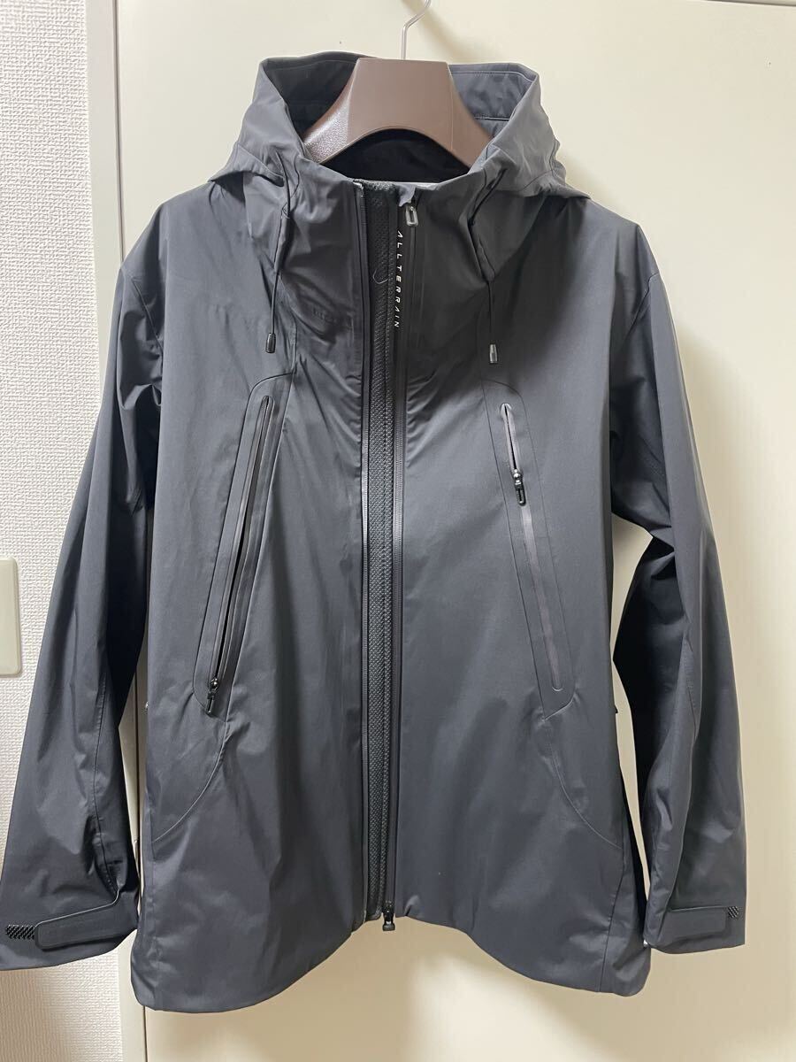 【美品】デサント オルテライン クレアス ハードシェルジャケット(Lサイズ)ALLTERRAIN CREAS ダークグレー拍卖