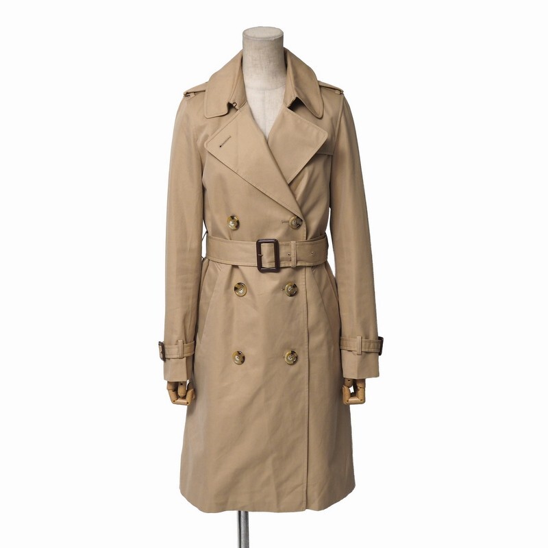 MI3737=ビューティーアンドユース*ユナイテッドアローズ*ライナー付きレギュラートレンチコート*コットン*M*ベージュ系拍卖