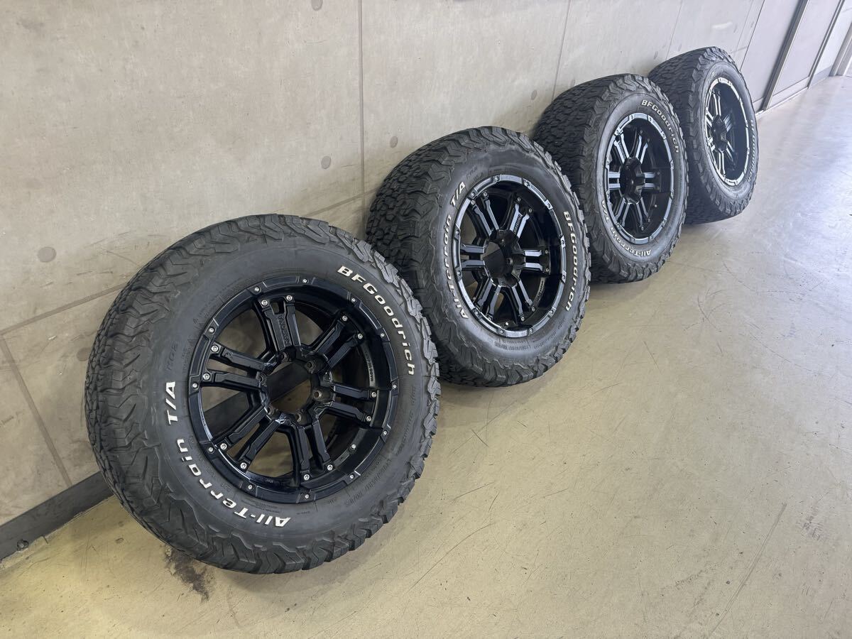 RAYS DAYTONA ブラック 265/65R17 4本セット BF Goodrich K02 ホワイトレター 引き取り大歓迎拍卖